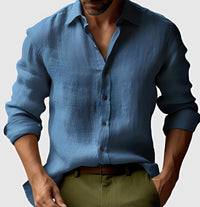 Emile - Einfaches, zeitloses Hemd in Blau