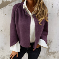 Judith™ | Elegante, warme kurze Jacke in Violett