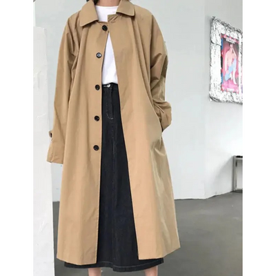 Oversized Koreanischer Stil Trenchcoat für Damen | Ideal für den Winter