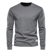 Wynne - Bequemes Langarmshirt in Dunkelgrau