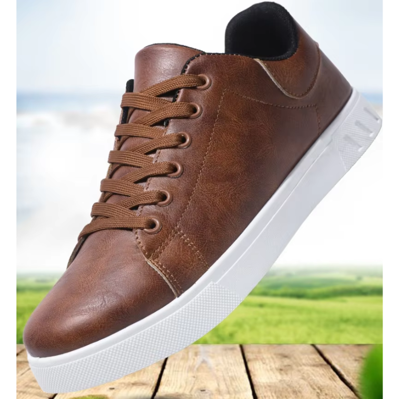 Fudus | Lässige Herrenschuhe Mit Lederoptik Und Bequemer Gummisohle