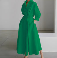 Lavina - Komfortables Kleid mit lässigem Schnitt in Grün