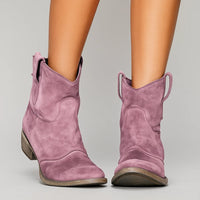 Claudia™ | zeitlose Stiefeletten in Violett