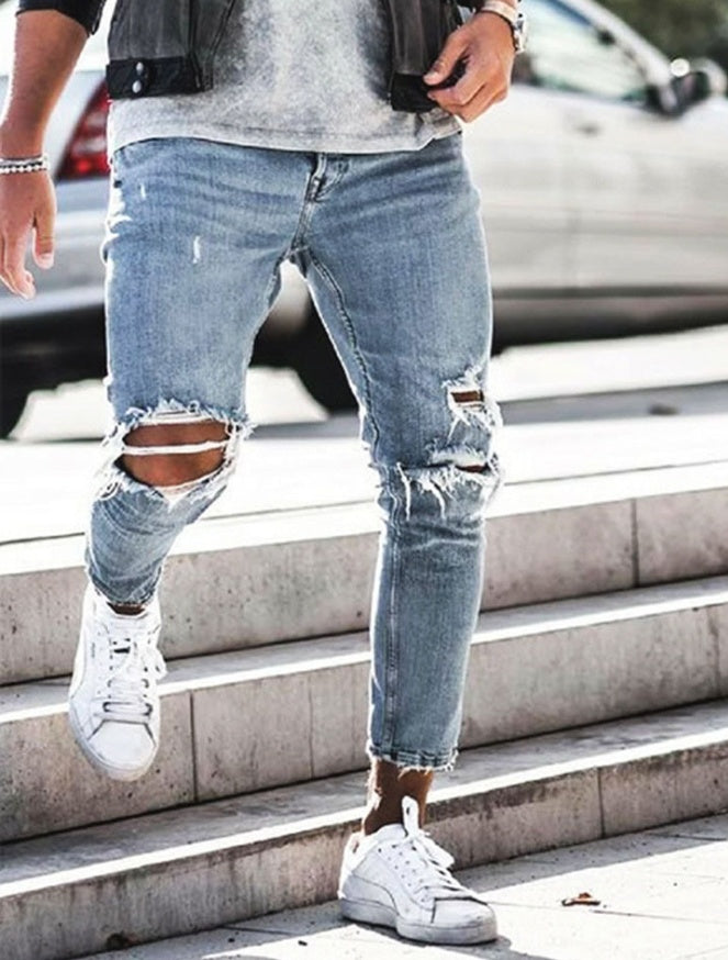 Fudus | Streetwear Ripped Slim Fit Herren Jeans