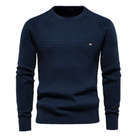 Sebastien –  Bequemer und stilvoller Pullover für Männer. in Blau