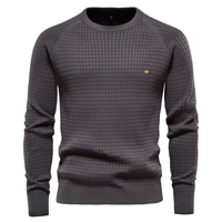 Sebastien –  Bequemer und stilvoller Pullover für Männer. in Grau