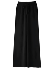 ELVINA – DIE STRICKHOSE MIT WEITEM BEIN FÜR STILVOLLE GEMÜTLICHKEIT in Schwarz