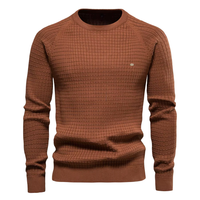 Sebastien –  Bequemer und stilvoller Pullover für Männer. in Braun