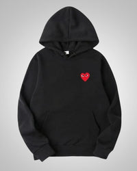 Theresa | Damen Bequemer Baumwoll Hoodie in Schwarz