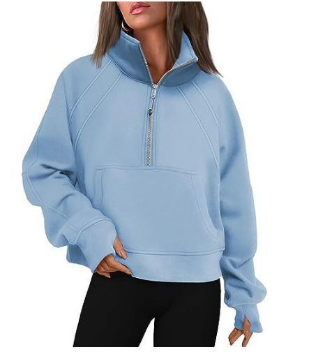 Damen - Bequemer Pullover mit Tasche
