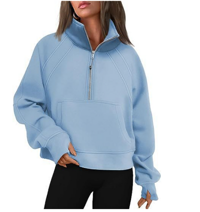 Damen - Bequemer Pullover mit Tasche