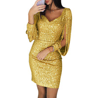 Leena – Elegantes, lässiges Minikleid in Gelb