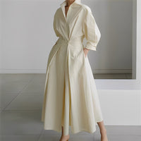 Lavina - Komfortables Kleid mit lässigem Schnitt in Beige
