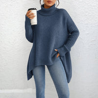 Brigit™ | Lässiger Rollkragenpullover in Blau