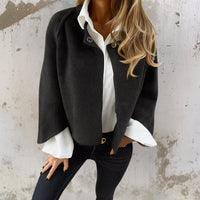 Judith™ | Elegante, warme kurze Jacke in Schwarz