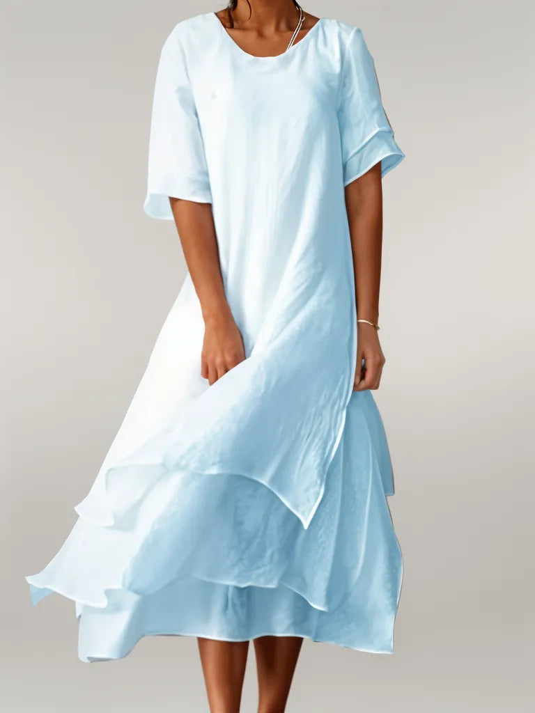 Sibylle - Stilvolles Baumwoll-Maxikleid für Damen