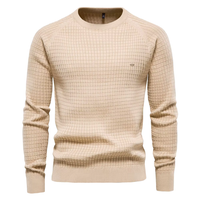 Sebastien –  Bequemer und stilvoller Pullover für Männer. in Khaki