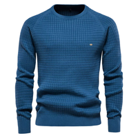 Sebastien –  Bequemer und stilvoller Pullover für Männer. in Hellblau