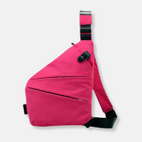 Liv | Sichere Schultertasche aus Nylon in Rot