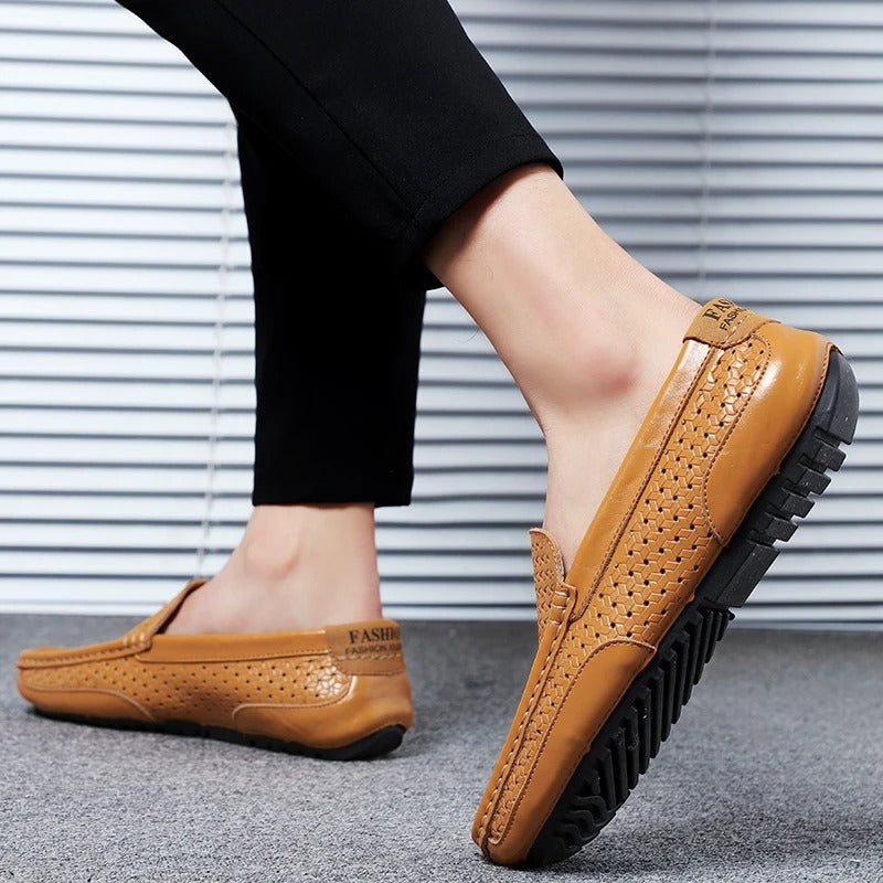 Fudus | Atmungsaktive Leder Herren Mokassins