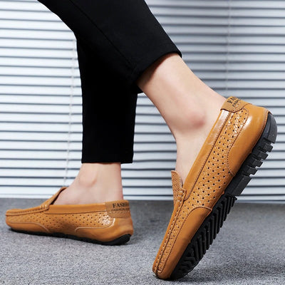 Fudus | Atmungsaktive Leder Herren Mokassins