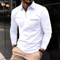 Bernard - Komfortables Langarmshirt in Weiß
