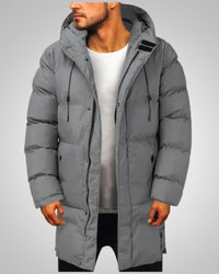 Robert | Herren Lange Steppjacke Winter Parka in Grau