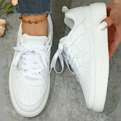 Damen-Sneaker mit Schnürverschluss und Chunky-Sohle