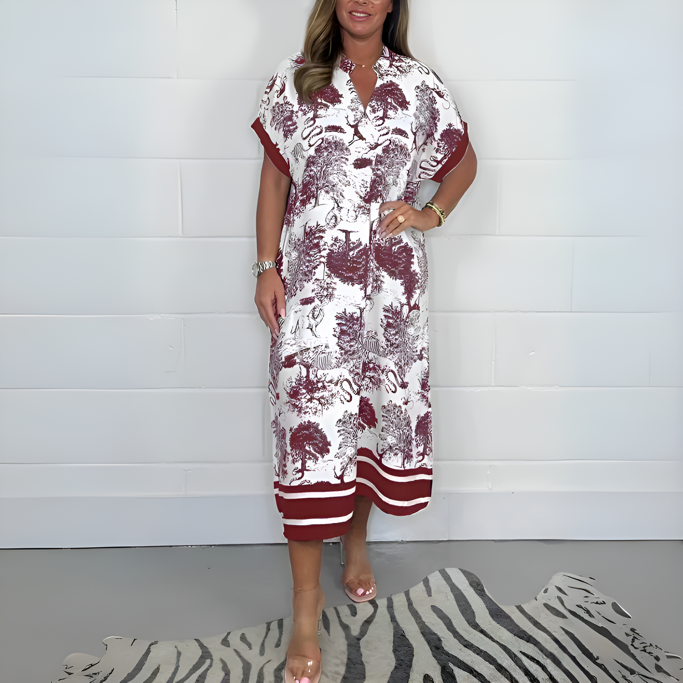 Kira | Damen Midi Kleid für Elegante Anlässe und Alltag