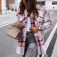 Jelena | Karierte Pullover in Rosa