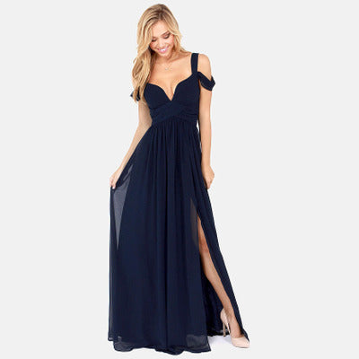 Fudus | Langes Elegantes Griechisches Faltenkleid