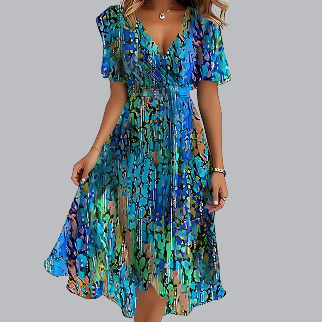Leanne™ | LÄSSIGES BOHO-FARBVERLAUF-KLEID