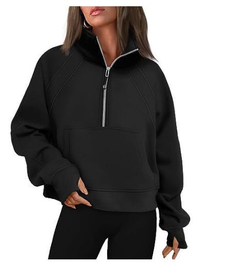 Damen - Bequemer Pullover mit Tasche