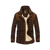 WODEN - Jacke aus dickem Flanell für Männer in Khaki