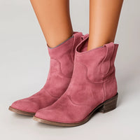 Claudia™ | zeitlose Stiefeletten in Rosa