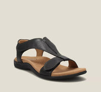 Charlotte | Elegante orthopädische Sandale für Damen in Schwarz