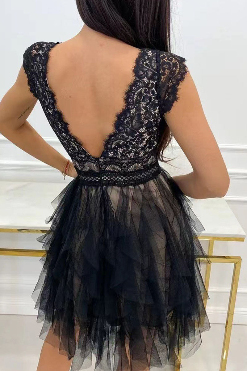 Fudus | Weißes Kleid Mit V-Ausschnitt