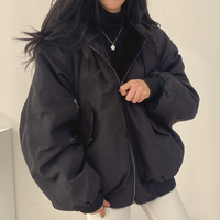 FLORA – Wendejacke mit Kapuze für Damen in Schwarz