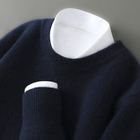 Wayne - Bequemer und warmer Pullover in Dunkelblau