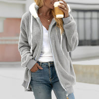 Chloe - Komfortable Damenjacke mit Kapuze in Grau