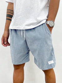 Bettina | Herren Sommer Shorts Kordelzug Lässig Komfort Casual in Hellblau