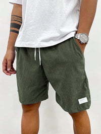 Bettina | Herren Sommer Shorts Kordelzug Lässig Komfort Casual in Grün