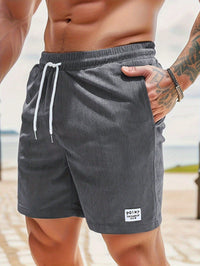 Bettina | Herren Sommer Shorts Kordelzug Lässig Komfort Casual in Grau