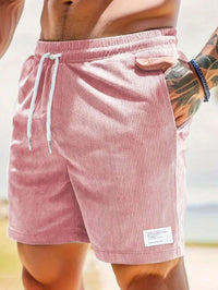 Bettina | Herren Sommer Shorts Kordelzug Lässig Komfort Casual in Rosa