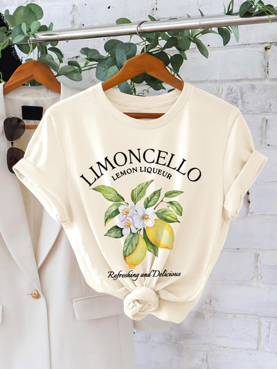 Limoncel | Damen-T-Shirt mit Blumendruck