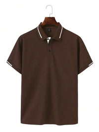 DARIO | ELEGANTES POLO FÜR DIE SOMMERTAGE IM BÜRO in Braun