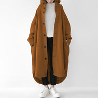 Cailyn - Bequemer langer Trenchcoat in Braun