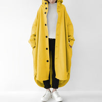 Cailyn - Bequemer langer Trenchcoat in Gelb