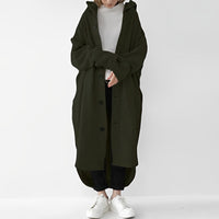 Cailyn - Bequemer langer Trenchcoat in Grün