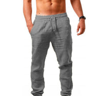 Dennis | Hose mit Kordelzug in Grau
